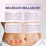 Bellaburn - Thermogenic Fat Burner w. CLA, Weight Loss Pills for Women, Garcinia, Gymnema, Chromium, Cinnamon, Flat Tummy, Belly, Waist Trimmer, Bloating, Diet Pills, Appetite Suppressant, 90cps USA