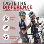 LUCHOS Natural High Energy Bars Power Blocks for Sports, Endurance, Running, Hiking, Cycling, Pre Workout Healthy Snacks, High Carb, Vegan and Gluten Free, Guava and Raspberry, 10 Pieces