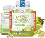Slim Heat 100% Pure Garcinia Cambogia Extract with 95% HCA - Manage Food Cravings - Best Carb Blocker for Women & Men - Max Strength Garcinia Cambogia Raw Diet Pills Made in USA - 60 Veggie Capsules