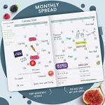 Clever Fox Wellness Planner - Weekly & Daily Health and Wellness Log, Food Journal & Meal Planner Diary for Calorie Counting, Notebook for Medical Condition Tracking, A5-Sized - Aquamarine