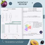 Clever Fox Wellness Planner - Weekly & Daily Health and Wellness Log, Food Journal & Meal Planner Diary for Calorie Counting, Notebook for Medical Condition Tracking, A5-Sized - Aquamarine