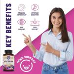 100% Pure Saffron Extract - Supports Weight and Appetite Health, Mood, Focus, Memory, Digestion, Eye, Skin and Brain Health. NSF Certified Saffron Supplements for Women and Men, 45-Day Supply.