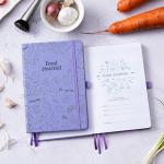 Food Journal - Journal for Women Weight Loss, 5.8" x 8.3", 6 Months Meal Planner to Count Calories Health Journals for Women/Men, Keep Healthy Diet & Achieve Fitness Goals - Purple