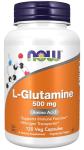 NOW Foods Supplements, L-Glutamine 500 mg, Nitrogen Transporter*, Amino Acid, 120 Veg Capsules