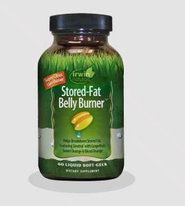 Irwin Naturals Stored-Fat Belly Burner - 60 Liquid Soft-Gels, Pack of 2 - Helps Support The Breakdown of Stored Fat - 40 Total Servings