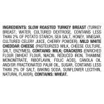 Oscar Mayer Bites Natural Slow-Roasted Turkey, White Cheddar & Cracker Trio Meat & Cheese Snack Plate, 3.3 oz Tray