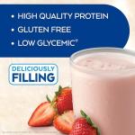 Atkins Strawberry Flavored Protein Shake, High Protein, Low Glycemic, Low Sugar and Low Carb, Keto Friendly, Gluten Free, 12 Count