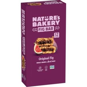 Nature’s Bakery Whole Wheat Fig Bars, Original Fig, Real Fruit, Vegan, Non-GMO, Snack bar, 1 box with 12 twin packs (12 twin packs)