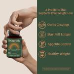 Akkermansia Probiotic for Appetite & Craving Control | Increases GLP-1 & Boosts Healthy Weight | 60 Day Supply | Made in USA | Bacillus Coagulans, B2, D3 & Chromium | SIBO Friendly, Vegan, Gluten Free