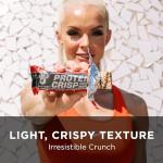 BSN Protein Bars - Protein Crisp Bar by Syntha-6, Whey Protein, 20g of Protein, Gluten Free, Low Sugar, Peanut Butter Crunch, 12 Count