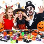 TOY Life Halloween Party Favors 168 Pcs Kids Party Favor Halloween Treats Toys in Bulk Goodie Bags Stuffers Return Gifts for Kids Birthday Party Favor Halloween Trick or Treat Classroom Party Supplies