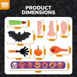 TOY Life Halloween Party Favors 168 Pcs Kids Party Favor Halloween Treats Toys in Bulk Goodie Bags Stuffers Return Gifts for Kids Birthday Party Favor Halloween Trick or Treat Classroom Party Supplies