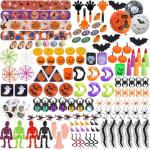 TOY Life Halloween Party Favors 168 Pcs Kids Party Favor Halloween Treats Toys in Bulk Goodie Bags Stuffers Return Gifts for Kids Birthday Party Favor Halloween Trick or Treat Classroom Party Supplies