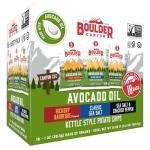Boulder Canyon Avocado Oil Kettle Style Potato Chips Variety Pack, 18 Count - Gluten-Free, Non-GMO, Hickory Barbecue, Classic Sea Salt, Sea Salt & Cracked Pepper (1 oz Bags)
