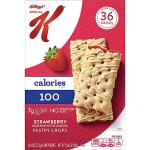 Special K Bar Pastry Crisps, 100 Calories, Breakfast Bars, Value Size, Strawberry, 15.84oz Box (36 Crisps)