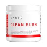 Kaged Clean Burn Powder | Strawberry Lemonade | Thermogenic Weight Management | Boost Metabolism | Organic Caffeine, Apple Cider Vinegar | Supplements for Men & Women | 30 Servings