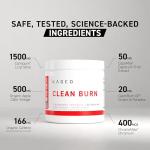Kaged Clean Burn Powder | Strawberry Lemonade | Thermogenic Weight Management | Boost Metabolism | Organic Caffeine, Apple Cider Vinegar | Supplements for Men & Women | 30 Servings