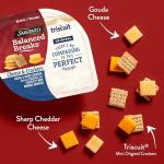 Sargento Balanced Breaks Cheese & Crackers, Natural Gouda & Sharp Cheddar Cheeses and TRISCUIT Mini Original Crackers Snack Kit, 3-Pack