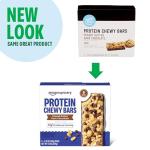 Amazon Grocery, Protein Chewy Bars, Peanut Butter Dark Chocolate Flavor, 7.1 Oz, 5 Ct (Previously Happy Belly, Packaging May Vary)