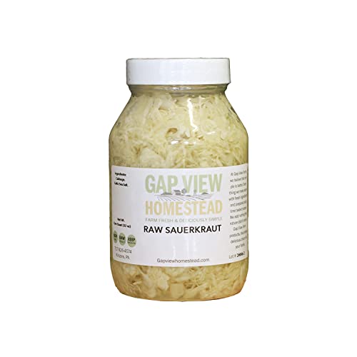 Organic Raw Sauerkraut - Quart Size, Lacto Fermented
