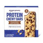 Amazon Grocery, Protein Chewy Bars, Peanut Butter Dark Chocolate Flavor, 7.1 Oz, 5 Ct (Previously Happy Belly, Packaging May Vary)