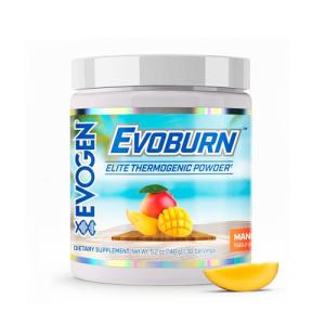 Evogen Evoburn - Thermogenic Fat Burner for Men & Women | Energy, Focus, & Appetite Control | Advanced Metabolism Booster Fat Burner Formula with MitoBurn & Caffeine | Mango | 30 Servings