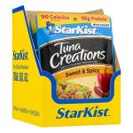 StarKist Tuna Creations Sweet and Spicy, 2.6 oz Pouch (12 Pack) Ready to Eat Wild Caught Tuna, 16g Protein, 90 Calories Per Serving, Gluten Free, Soy Free, Kosher, Perfect for Salads, Meals and Snacks