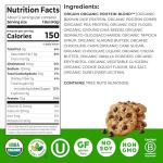 Orgain Organic Vegan Protein Bars, Chocolate Chip Cookie Dough - 10g Plant Based Protein, Low Calorie Healthy Snacks, No Lactose or Soy Ingredients, Gluten Free, Non-GMO - 1.41 Oz (Pack of 12)