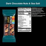KIND Minis, Dark Chocolate Nuts & Sea Salt, Healthy Snacks, Gluten Free, Low Calorie Snacks, Low Sugar, 10 Count