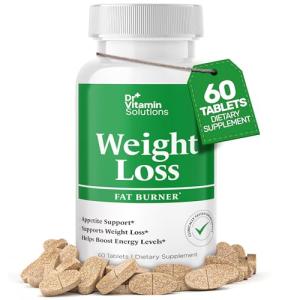 DR VITAMIN SOLUTIONS Fat Burner for Women & Men - Weight Loss Supplements with Green Tea Extract, Chromium, Vitamin B6 - Energy Booster, Belly Fat Burner & Appetite Suppressant Diet Pills - 60 Tablets