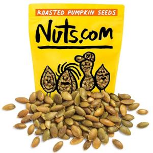 Nuts.com – Roasted Pumpkin Seeds – 2 Lb Bag, Salted No Shell Pumpkin Seeds, Healthy Snack for Adults & Kids, Rich in Protein, Fiber, Calcium & Potassium – Keto Friendly, Vegan, Gluten-Free & Kosher Pareve