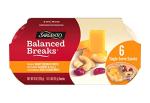 Sargento Balanced Breaks Natural Sharp Cheddar Cheese, Sea-Salted Cashews and Cherry Juice-Infused Dried Cranberries Snack Kit, 6-Pack