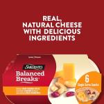 Sargento Balanced Breaks Natural Sharp Cheddar Cheese, Sea-Salted Cashews and Cherry Juice-Infused Dried Cranberries Snack Kit, 6-Pack