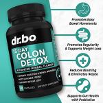 Colon Cleanser Detox for Weight Flush - 15 Day Intestinal Cleanse Pills & Probiotic - Fast Natural Laxative for Constipation Relief - Bowel Movement Supplements for Stomach Bloating, Gut Loss Support