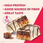 Atkins High Protein Bars, Brownie Delight Flavor, 15g of Protein, 4g Net Carbs, 4 Count