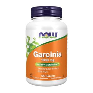 NOW Foods Supplements, Garcinia (Garcinia Cambogia) 1,000 mg, Healthy Metabolism*,Weight Loss, 120 Tablets