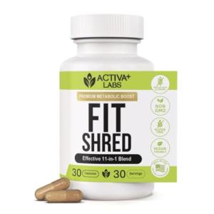 Activa Labs Fit Shred 11-in-1 Weight Management Herbal Supplement for Energy, Digestive Support & Daily Wellness | Metabolism Booster | Non-GMO, Veg, Natural Ingredients | 30-Day Supply