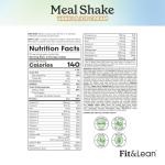Fit & Lean Meal Shake, Fat Burning Meal Replacement, Protein, Fiber, Probiotics, Vanilla, 1lb, 10 Servings Per Container