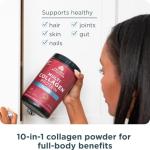 Ancient Nutrition Collagen Peptides Powder, Multi Collagen Protein, Women & Men, Vitamin C, Probiotics, Hydrolyzed Collagen, Supports Skin, Joints, Gut Health, Vanilla, 45 Servings