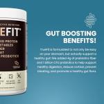TrueFit Gut Healthy Protein Powder, Grass-Fed Whey Meal Replacement Shake with Prebiotics, Probiotics, & Organic Superfoods, Keto Friendly, Gluten Free (Packaging May Vary)