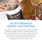 TrueFit Gut Healthy Protein Powder, Grass-Fed Whey Meal Replacement Shake with Prebiotics, Probiotics, & Organic Superfoods, Keto Friendly, Gluten Free (Packaging May Vary)