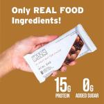 SANS Meal Replacement Protein Bar, Gluten Free, Healthy High Protein Snacks, High Fiber, No Sugar Added, Dairy Free, Soy Free, Variety Pack, 12 Bars