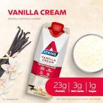 Atkins Vanilla Cream Meal Size Protein Shake, 23g Protein, Low Glycemic, 3g Carb, 1g Sugar, Keto Friendly