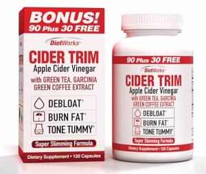 Windmill Dietworks Apple Cider Vinegar Capsules Ea, Ginger, Cayenne & Maple, 120 Count