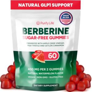 GLP1 Support for Weight Loss - Sugar-Free Berberine Complex Gummies w Ceylon Cinnamon, Milk Thistle, ACV [AMPK Metabolic Activator] Berberine Supplement for Appetite Control, Carb Blocker & Fat Burn