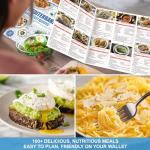 5 Pack Mediterranean Diet Chart Food List 2025, 80+ Easy Meal Planner Recipes for Beginner (Laminated), Mediterranean Ingredient Meal Plan, Serving Sizes Calories Net Carbs, Diabetes-Friendly