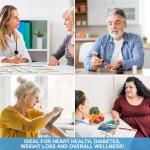 5 Pack Mediterranean Diet Chart Food List 2025, 80+ Easy Meal Planner Recipes for Beginner (Laminated), Mediterranean Ingredient Meal Plan, Serving Sizes Calories Net Carbs, Diabetes-Friendly