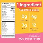 Yammy Dried Sweet Potato Sticks (5 Pack) - 1 Ingredient Healthy Asian Snack for Adults & Kids (Japanese, Korean, Chinese Food) - Vegan, Gluten-Free, 3g Protein, 4g Fiber, 12 Vitamins & Minerals, 2.5oz