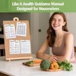 12 Pcs Mediterranean Diet Food List, Mediterranean Meal Plan Chart, Grocery List Health Food Guide for Daily Diet Plan, Mediterranean Food Plan