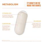 Habit Metabolism Supplement (60 Capsules) - Supports Digestive Health & Metabolism, Vitamin B12, Selenium, Chromium, Apple Cider Vinegar, Vegan, Non-GMO (1 Pack)
